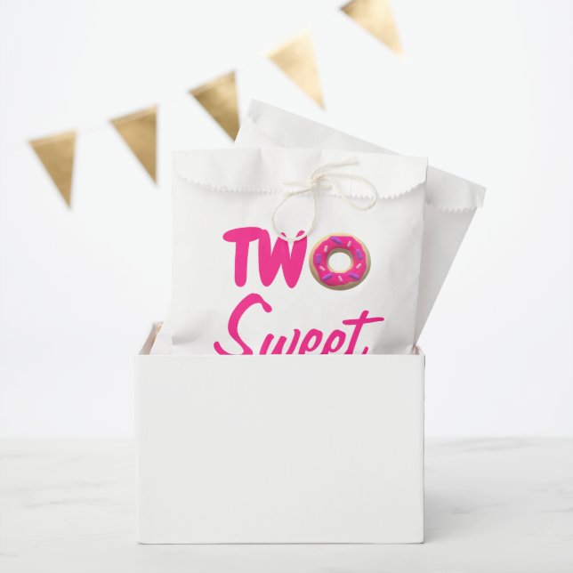Two Sweet Doughnut 2nd Birthday Favour Bag (Party)