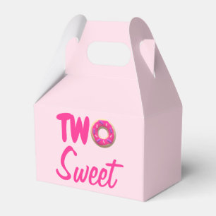 Two Sweet Doughnut 2nd Birthday Favour Box
