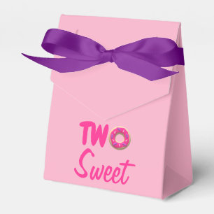 Two Sweet Doughnut 2nd Birthday Favour Box