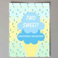 Two Sweet Ice Cream 2nd Birthday