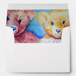 TWO SWEET TEDDY BEARS ENVELOPE