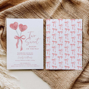 Two Sweet Twins Baby Shower Invitation