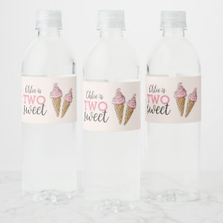 TWO Sweet Water Bottle Labels
