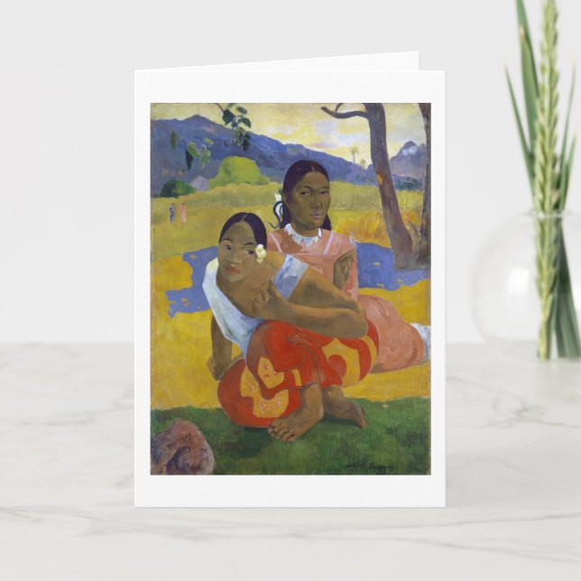 Two Tahitian Women, Gauguin Card (Front)