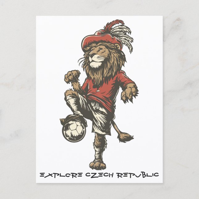 Two‑Tailed Lion Striker Postcard (Front)