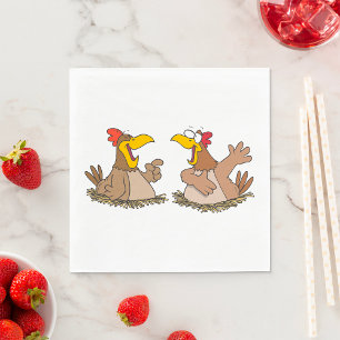 Two Talking Chickens Napkins