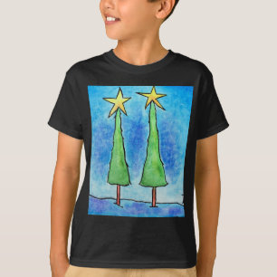 Two Tall Christmas Trees T-Shirt