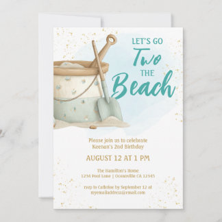 Two The Beach Boys Second Birthday  Invitation