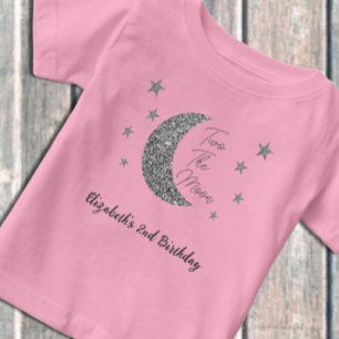 Two The Moon 2nd Birthday Baby T-Shirt