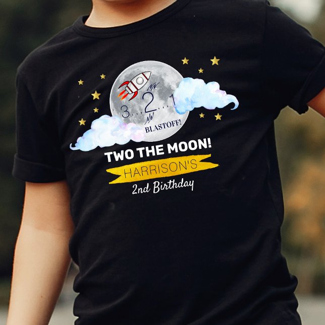 Two The Moon 2nd Birthday Baby T-Shirt (Creator Uploaded)