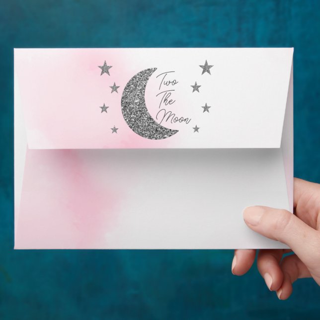 Two The Moon 2nd Birthday Envelope (Hand)