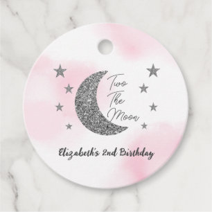 Two The Moon 2nd Birthday Favour Tags