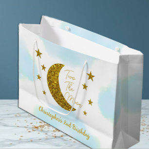 Two The Moon 2nd Birthday Large Gift Bag