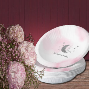 Two The Moon 2nd Birthday Paper Bowls Paper Plate