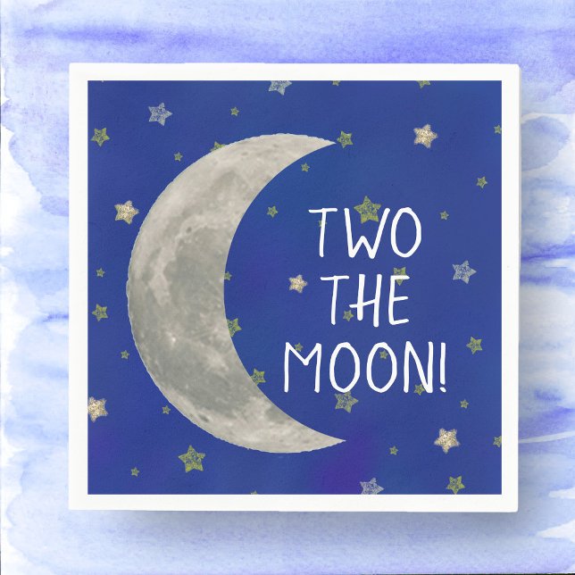 Two The Moon 2nd birthday paper napkins (Creator Uploaded)
