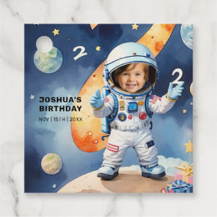 Two the Moon 2nd Birthday Party Favour Tags