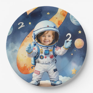 Two the Moon 2nd Birthday Party Paper Plate