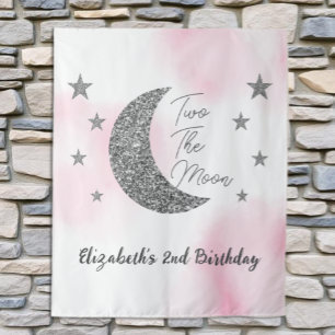 Two The Moon 2nd Birthday Tapestry