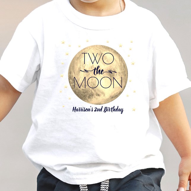 Two The Moon 2nd Birthday Toddler T-Shirt (Creator Uploaded)