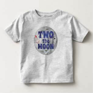 Two the Moon Birthday Toddler T-Shirt