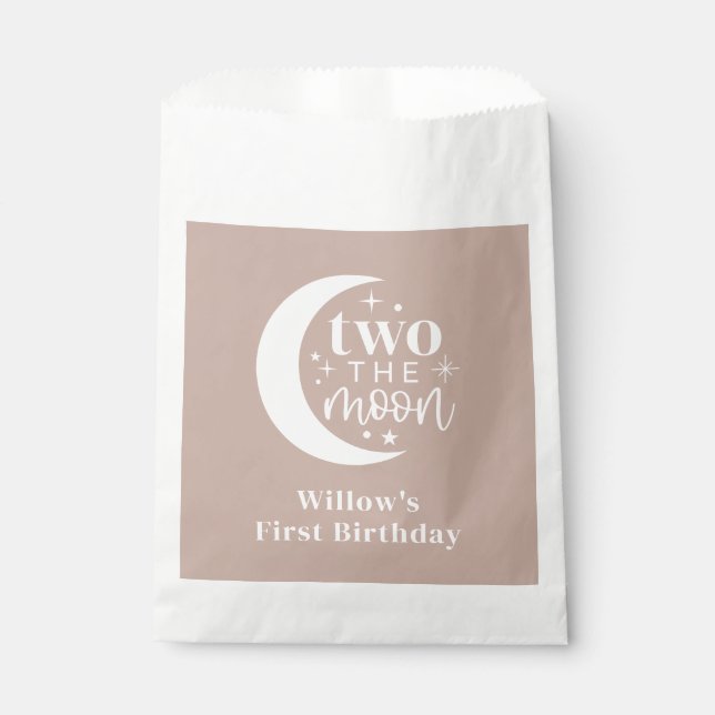 Two The Moon Blush Favour Bag (Front)