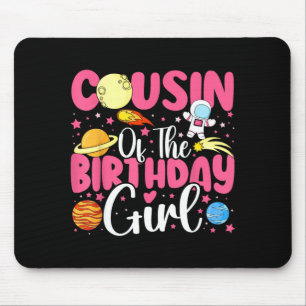 Two the moon cousin of the birthday girl astronaut mouse pad