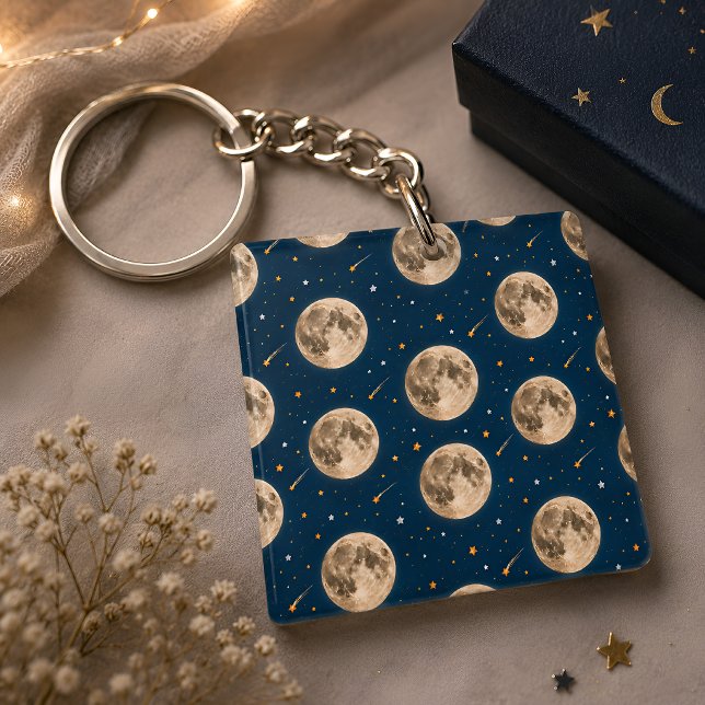 Two The Moon Keychain Space Birthday Party Favour (Creator Uploaded)