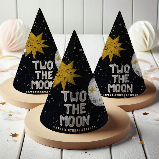 Two the Moon Kids Birthday Party Party Hat (Creator Uploaded)