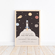 Two the Moon Kids Outer Space Birthday Welcome