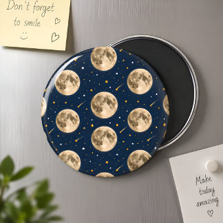 Two The Moon Magnet Space Birthday Party Favour