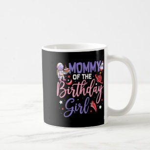 Two the moon mummy of the birthday girl astronaut coffee mug