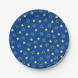 Two The Moon Second Birthday Paper Plate