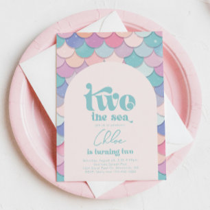 Two the Sea Arch Mermaid Invitation