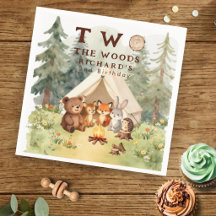 Two the Woods Happy Camper 2nd Birthday Party