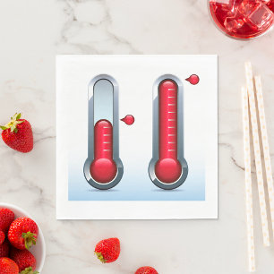Two Thermometers Napkin