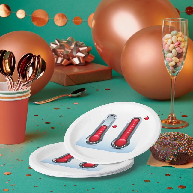 Two Thermometers Paper Plate (Creator Uploaded)