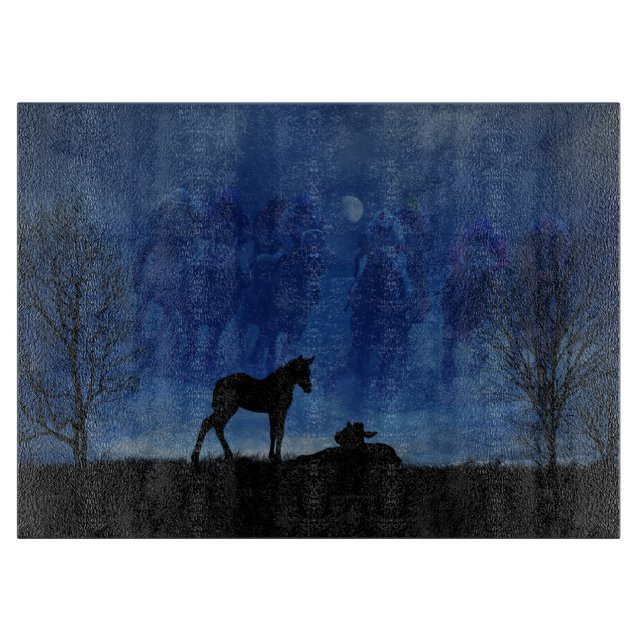 Two Thoroughbred Racehorse Foals Cutting Board (Front)