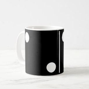 Two Three Black Domino Mug