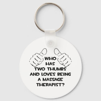 Two Thumbs .. Massage Therapist Key Ring