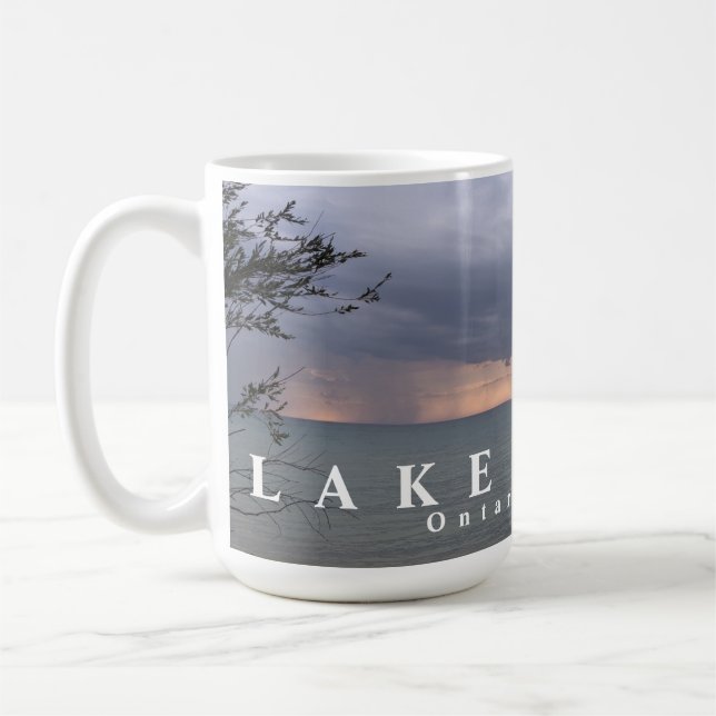 Two Thunderstorms over Lake Huron Coffee Mug (Left)