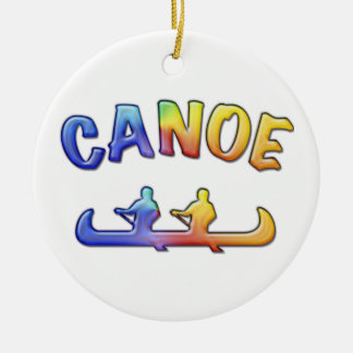 Two to Canoe Ceramic Ornament