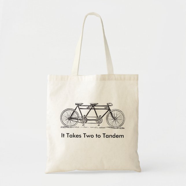 Two to Tandem Tote Bag (Front)