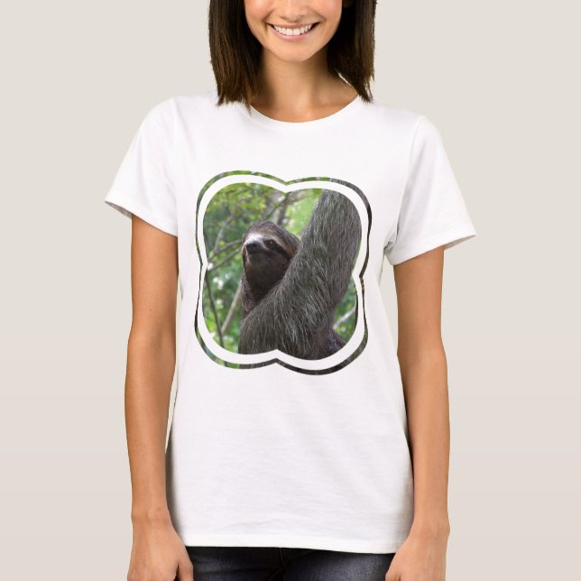 Two Toed Sloth Ladies T-Shirt (Front)