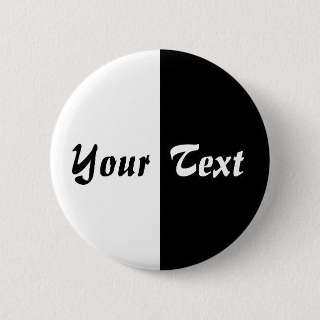 Two Tone - 02 - Customised 6 Cm Round Badge (Front)