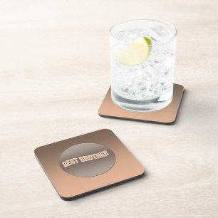 Two Tone Best Brother Coaster