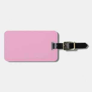 Two-Tone Brown & Pastel Pink Luggage Tag