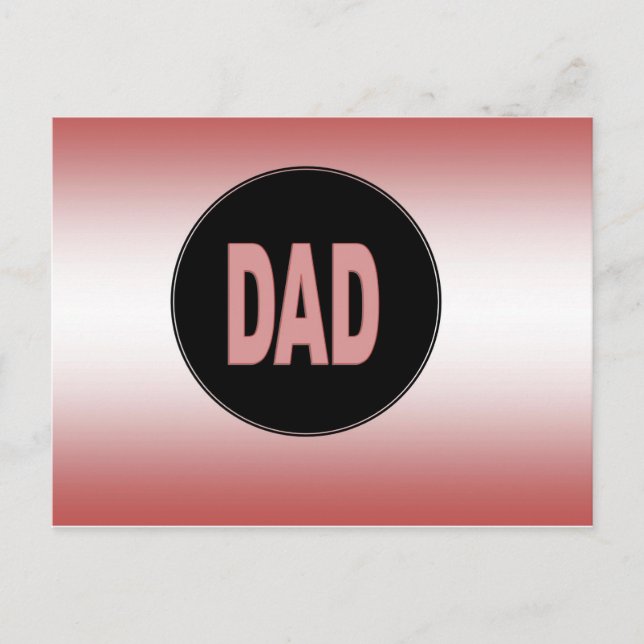 Two Tone Dad Postcard (Front)