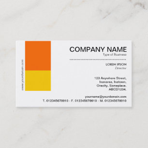 Two Tone Decor - Orange and Amber Business Card
