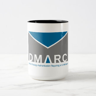 Two-Tone DMARC Logo Mug, 15 oz Coffee Mug