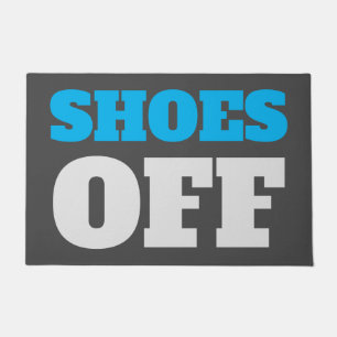 Two Tone Doormat - SHOE'S OFF